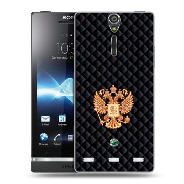 Пластиковый чехол на Sony Xperia S с принтом Герб России принт Пластиковый чехол на Sony Xperia S с принтом Герб России принт