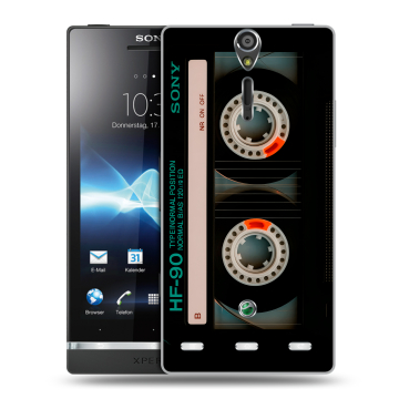 Пластиковый чехол на Sony Xperia S с принтом Кассета Пластиковый чехол на Sony Xperia S с принтом Кассета