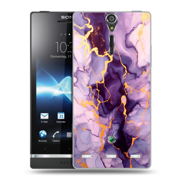 Пластиковый чехол на Sony Xperia S с принтом Мрамор Пластиковый чехол на Sony Xperia S с принтом Мрамор