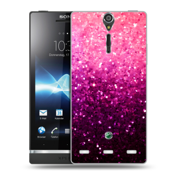 Пластиковый чехол на Sony Xperia S с принтом Блестки