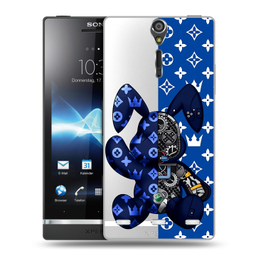 Пластиковый чехол на Sony Xperia S с принтом Луи робот