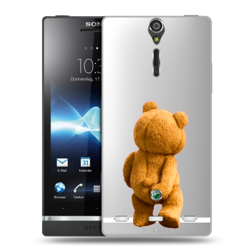 Пластиковый чехол на Sony Xperia S с принтом Медведь Пластиковый чехол на Sony Xperia S с принтом Медведь