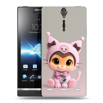 Пластиковый чехол на Sony Xperia S с принтом Куроми Kuromi Пластиковый чехол на Sony Xperia S с принтом Куроми Kuromi