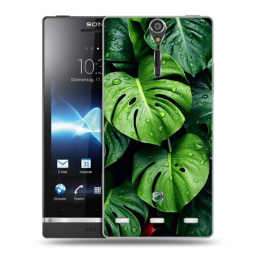 Пластиковый чехол на Sony Xperia S с принтом Листья Пластиковый чехол на Sony Xperia S с принтом Листья