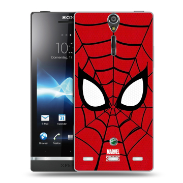 Пластиковый чехол на Sony Xperia S с принтом человек паук spiderman