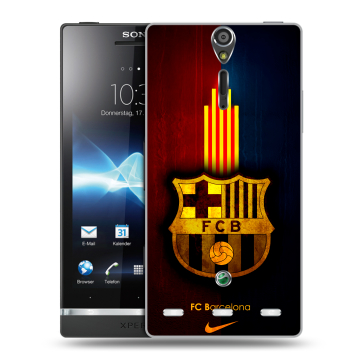 Пластиковый чехол на Sony Xperia S с принтом Барселона Barcelona Пластиковый чехол на Sony Xperia S с принтом Барселона Barcelona