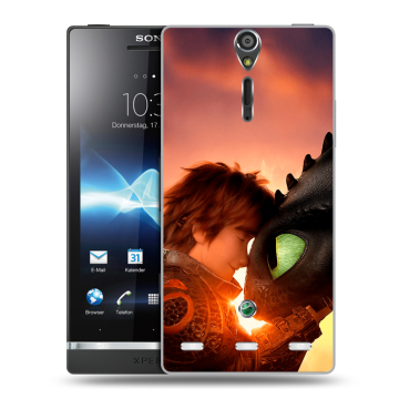 Пластиковый чехол на Sony Xperia S с принтом Как приручить дракона