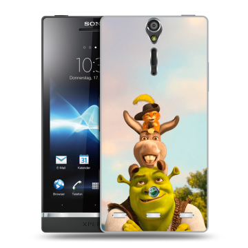 Пластиковый чехол на Sony Xperia S с принтом Шрек Shrek