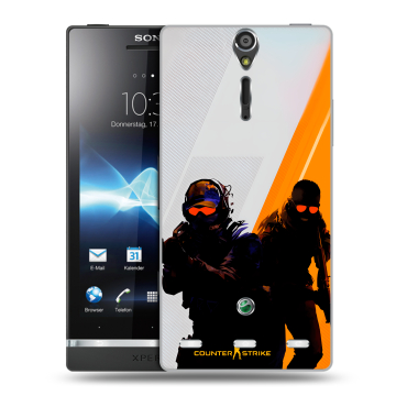 Пластиковый чехол на Sony Xperia S с принтом Контер страйк Counter strike