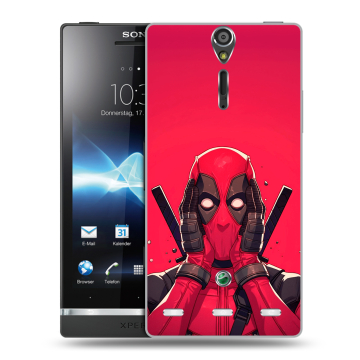 Пластиковый чехол на Sony Xperia S с принтом Дедпул Deadpool