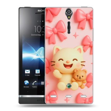 Пластиковый чехол на Sony Xperia S с принтом для девочек Пластиковый чехол на Sony Xperia S с принтом для девочек