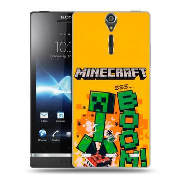 Пластиковый чехол на Sony Xperia S с принтом Майнкрафт Minecraft Пластиковый чехол на Sony Xperia S с принтом Майнкрафт Minecraft