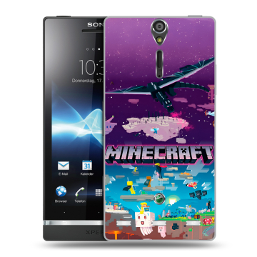 Пластиковый чехол на Sony Xperia S с принтом Майнкрафт Minecraft Пластиковый чехол на Sony Xperia S с принтом Майнкрафт Minecraft