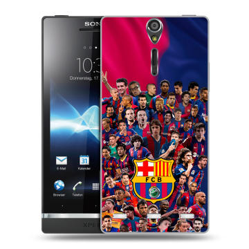 Пластиковый чехол на Sony Xperia S с принтом Барселона Barcelona Пластиковый чехол на Sony Xperia S с принтом Барселона Barcelona