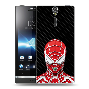 Пластиковый чехол на Sony Xperia S с принтом человек паук spiderman