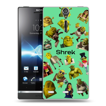 Пластиковый чехол на Sony Xperia S с принтом Шрек Shrek
