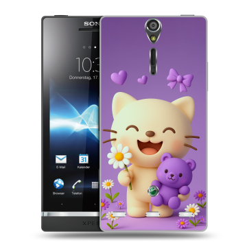 Пластиковый чехол на Sony Xperia S с принтом для девочек Пластиковый чехол на Sony Xperia S с принтом для девочек