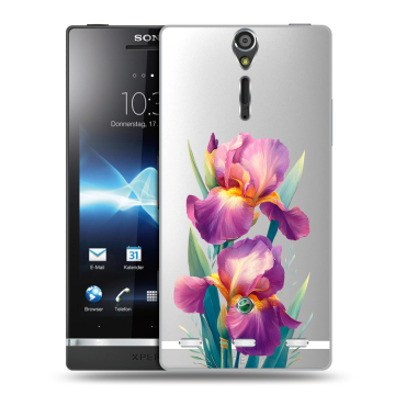 Пластиковый чехол на Sony Xperia S с принтом Цветы орхидеи