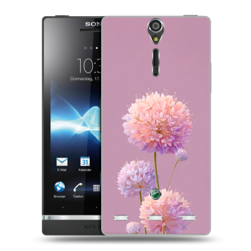 Пластиковый чехол на Sony Xperia S с принтом Цветы