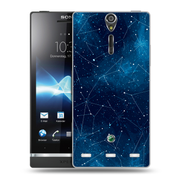 Пластиковый чехол на Sony Xperia S с принтом Космос звезды