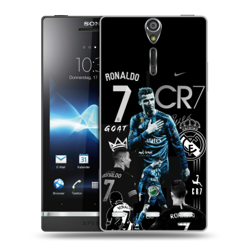 Пластиковый чехол на Sony Xperia S с принтом Реал Роналдо Пластиковый чехол на Sony Xperia S с принтом Реал Роналдо