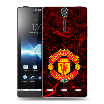 Пластиковый чехол на Sony Xperia S с принтом Manchester United