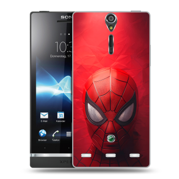 Пластиковый чехол на Sony Xperia S с принтом Spiderman Человек паук Пластиковый чехол на Sony Xperia S с принтом Spiderman Человек паук