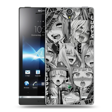 Пластиковый чехол на Sony Xperia S с принтом Ahegao Ахегао Аниме