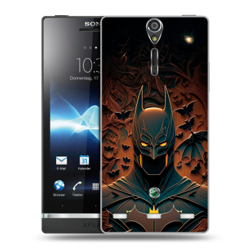 Пластиковый чехол на Sony Xperia S с принтом Batman Бэтмен