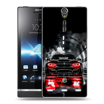 Пластиковый чехол на Sony Xperia S с принтом BMW БМВ