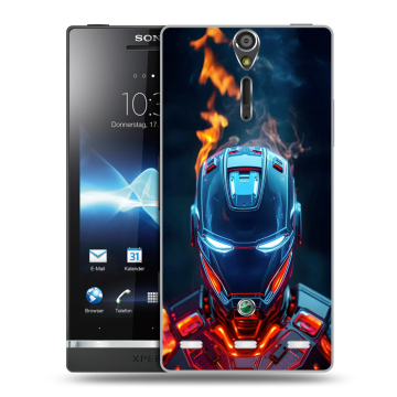 Пластиковый чехол на Sony Xperia S с принтом IronMan Железный человек