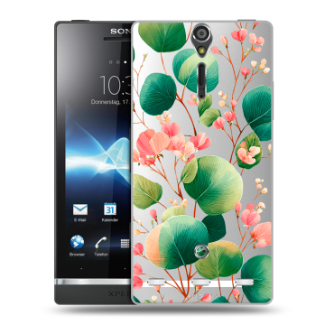 Пластиковый чехол на Sony Xperia S с принтом женский