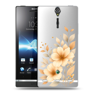 Пластиковый чехол на Sony Xperia S с принтом для девушки