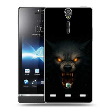 Пластиковый чехол на Sony Xperia S с принтом Волк