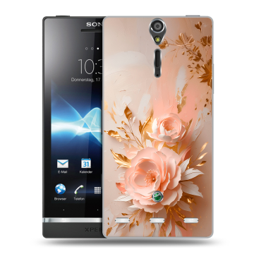 Пластиковый чехол на Sony Xperia S с принтом женский