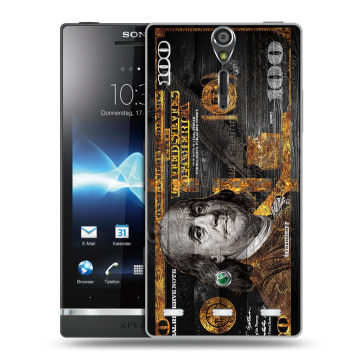 Пластиковый чехол на Sony Xperia S с принтом Доллар деньги Пластиковый чехол на Sony Xperia S с принтом Доллар деньги
