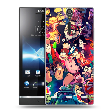 Пластиковый чехол на Sony Xperia S с принтом Gravity Falls Гравити Фолз Пластиковый чехол на Sony Xperia S с принтом Gravity Falls Гравити Фолз
