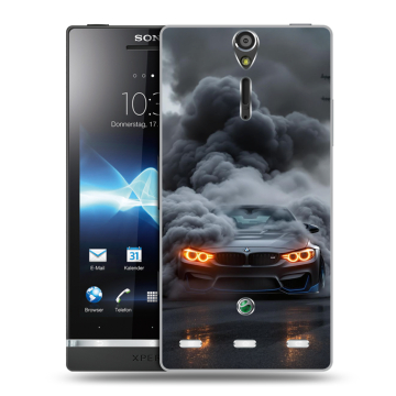 Пластиковый чехол на Sony Xperia S с принтом BMW БМВ
