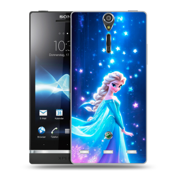Пластиковый чехол на Sony Xperia S с принтом Холодное сердце Frozen Пластиковый чехол на Sony Xperia S с принтом Холодное сердце Frozen