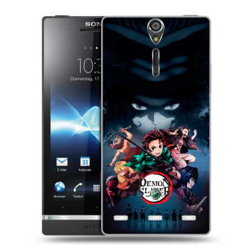 Пластиковый чехол на Sony Xperia S с принтом Demon Slayer Клинок рассекающий демонов