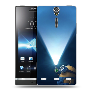Пластиковый чехол на Sony Xperia S с принтом Миньоны Пластиковый чехол на Sony Xperia S с принтом Миньоны