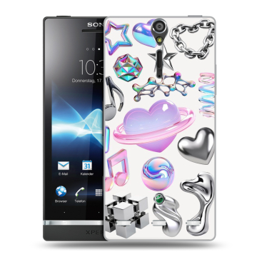 Пластиковый чехол на Sony Xperia S с принтом Y2K Пластиковый чехол на Sony Xperia S с принтом Y2K