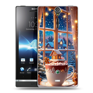 Пластиковый чехол на Sony Xperia S с принтом Новый год