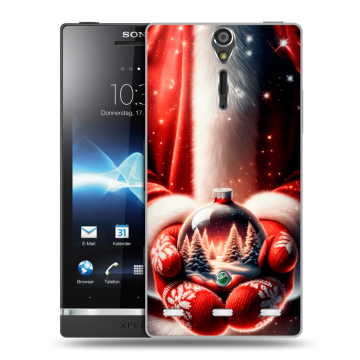 Пластиковый чехол на Sony Xperia S с принтом Новый год