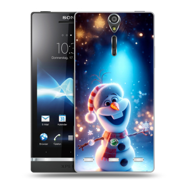 Пластиковый чехол на Sony Xperia S с принтом Новый год