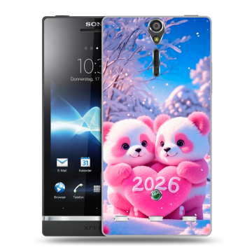Пластиковый чехол на Sony Xperia S с принтом Новый год