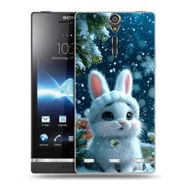 Пластиковый чехол на Sony Xperia S с принтом Новый год