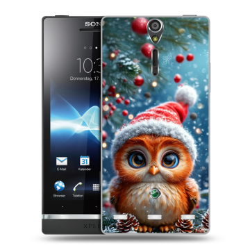 Пластиковый чехол на Sony Xperia S с принтом Новый год
