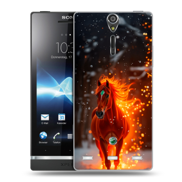 Пластиковый чехол на Sony Xperia S с принтом Новый год