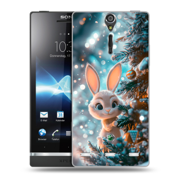 Пластиковый чехол на Sony Xperia S с принтом Новый год